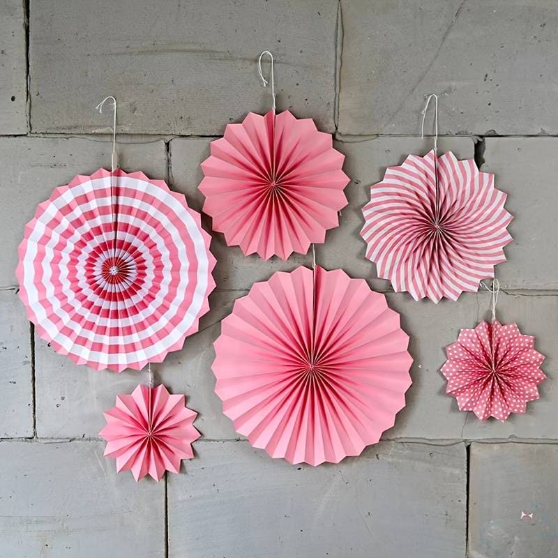 Set Of 6 Unicorn Paper Fan Flower, Chinese Style Red DIY Fan Flower Hanging Paper, Background Wall DIY Paper Flower Fan, Origami Fan DIY Party Supplies, Flower Round Pattern Paper Garlands Party Props Set Of 6 Unicorn Paper Fan Flower, Chinese Style Red DIY Fan Flower Hanging Paper, Background Wall DIY Paper Flower Fan, Origami Fan DIY Party Supplies, Flower Round Pattern Paper Garlands Party Props